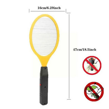 Ηλεκτρική χειρός Bug Zapper Ρακέτα εντόμων Fly Swatter Μονό κουνουπιών Electric Swatter Mosquitos Pest Portable Layer Kille I7B2