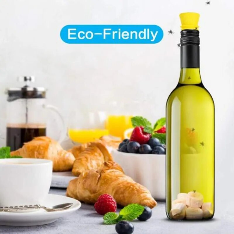 4 vnt / 6 vnt musių gaudyklė vabzdžių piltuvo formos vapsva musė vaisius musė saugus netoksiškas silikoninis ploviklis vabzdžių gaudyklė