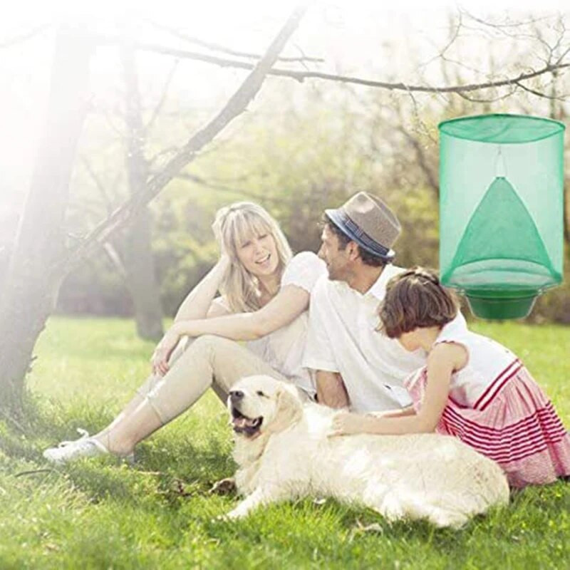 Dropship 1 vnt / 2 vnt / 4 vnt / 6 vnt Muselių gaudyklė žudikė kenkėjų kontrolė Daugkartinio naudojimo kabantis musių gaudyklė narvelis tinkliniai spąstai sode kabantis musių gaudyklė