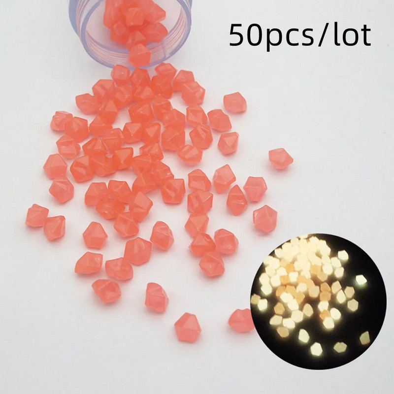 Švyti tamsoje Šviečiantys dekoratyviniai akmenukai akmenukai lauko puošmena Žuvų sodo akmens rezervuaro akvariumo apdaila