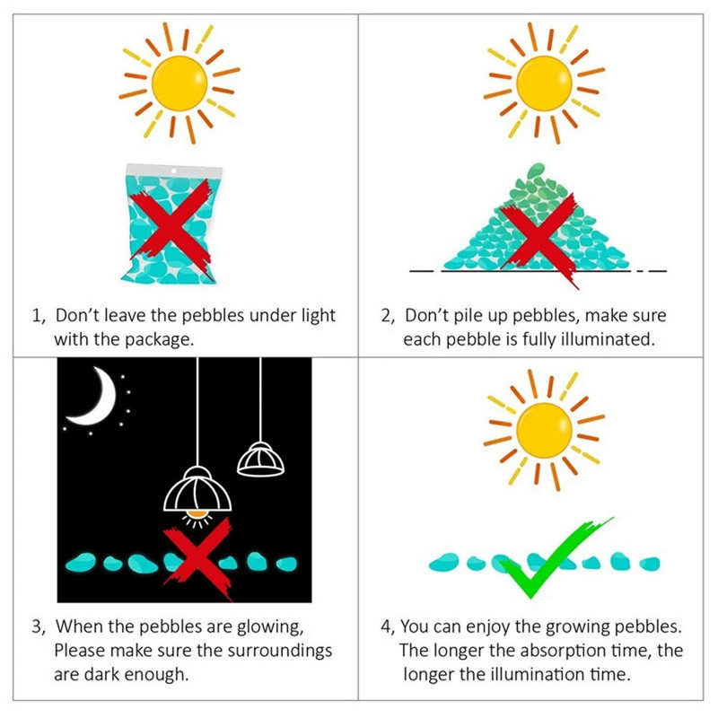 50/100/200 vnt. Tamsoje žėrintis akmenukas šaligatviui sodui terasai vejai terasai žuvų bako akvariumo apdailai švytinčiam akmeniui