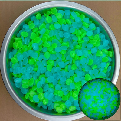 100 τεμ. λάμπουν στον σκοτεινό κήπο Βότσαλα Πέτρες Βράχοι για την αυλή και τους διαδρόμους Διακόσμηση Fairy Garden DIY Διακοσμητικές φωτεινές πέτρες