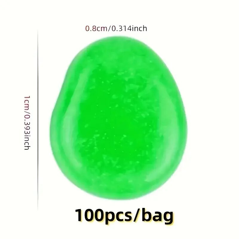 100 τεμ. λάμπουν στον σκοτεινό κήπο Βότσαλα Πέτρες Βράχοι για την αυλή και τους διαδρόμους Διακόσμηση Fairy Garden DIY Διακοσμητικές φωτεινές πέτρες