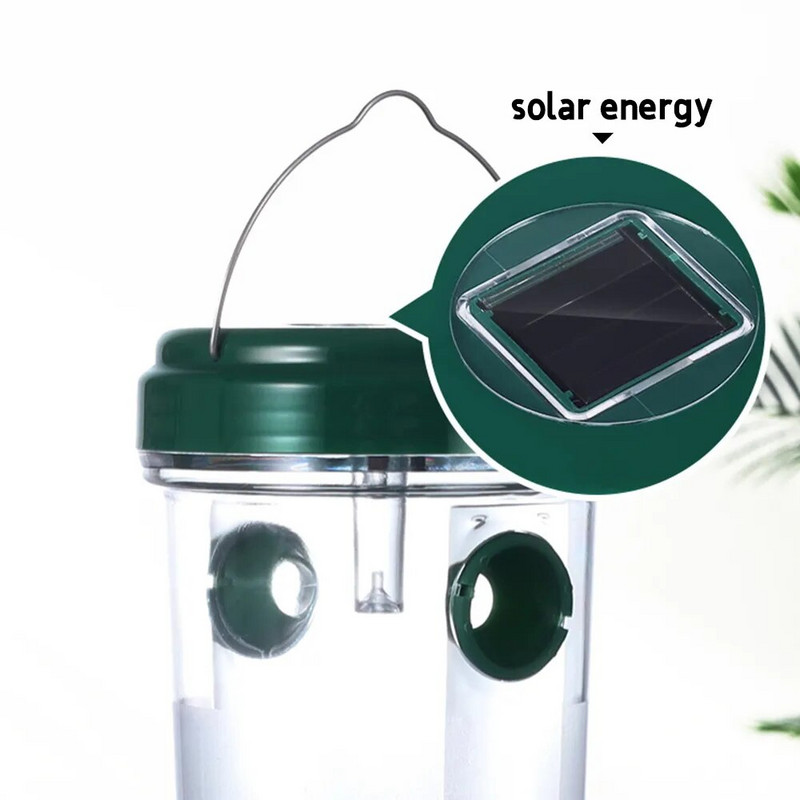 Solarna vanjska viseća zamka za ose LED svjetiljka za voćnjak, hvatač pčela, zamka za drozofile, solarni hvatač za muhe Alati za kontrolu insekata