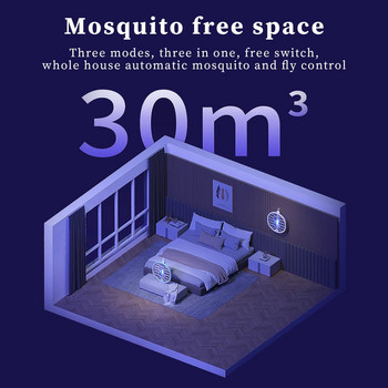 USB Electric Mosquito Swatter Type-C Charging Сгъваема преносима лампа против комари 3 режима Mosquito Racket Insect Bug Zapper
