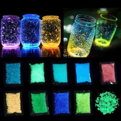 30 g világító homokkövek sötét kőben világítanak a kertben Home Park Road Fluoreszkáló kavicsok barkácsoláshoz Csillagos kívánságüveg díszekhez