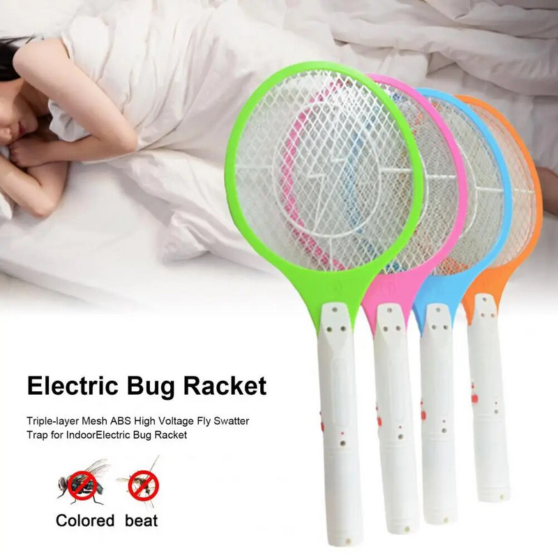 300 mAh aukštos kokybės 4 spalvų vabzdžių raketė, įkraunama elektrinė musės svaidyklė, ergonomiška konstrukcija