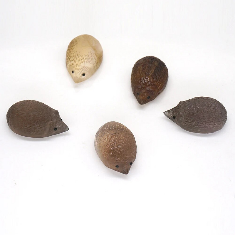 1,2"-es mini sündisznó szobor természetes kőből, fluoritból faragott otthoni dekoráció gyógyító kristály Reiki figura drágakövek dísz ajándék 1 db