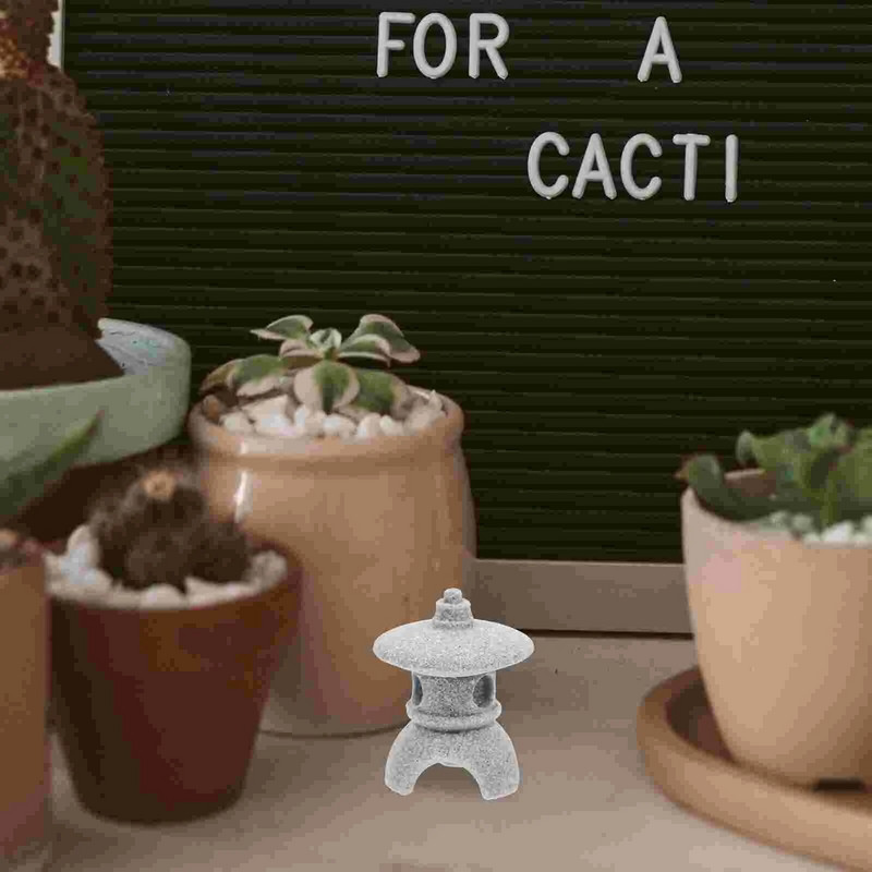 5 db Szimulációs Táj pavilon Fadeless Pagoda Dísz Japán Dekor Otthon Mini Kert Modell Miniatűr szobordíszek