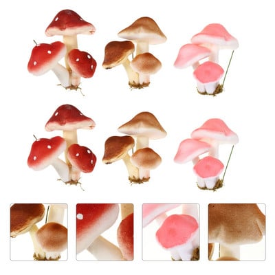 Simulation Mushroom Decorative Froth Mushroom Foam Τεχνητά μανιτάρια εξωτερικά αγάλματα