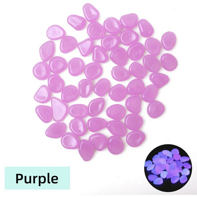 Sodo švytėjimas tamsoje Šviečiantys akmenukai takams Augalai Akvariumo dekoras Švytintys akmenys Akvariumo sodo puošmena #PT20001