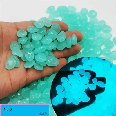 200 KOM. Svjetleće kaldrme Dekoracija akvarija Fluorescentni supstrat za akvarij Festivalski ukras Ukras za vrt