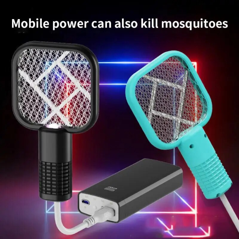 Didelės talpos baterijos musių svaidyklės gruzdintuvė Patvari Mosquito Racket Killer dvigubo efekto Plug and Play Mosquito Killer lempa
