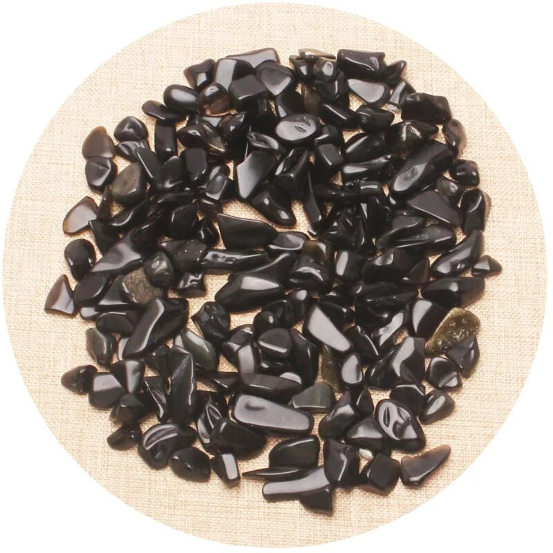 100g 4 dimensiuni, negru, natural, amestecat, cristal de cuarț, stâncă, pietriș, specimen, decor rezervor, pietre naturale și minerale