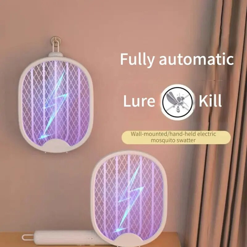 Sulankstomas elektrinis uodų žudikas USB įkraunamas elektrinis uodų žudikas musių gaudyklė su UV šviesos užtrauktuku 3000 V