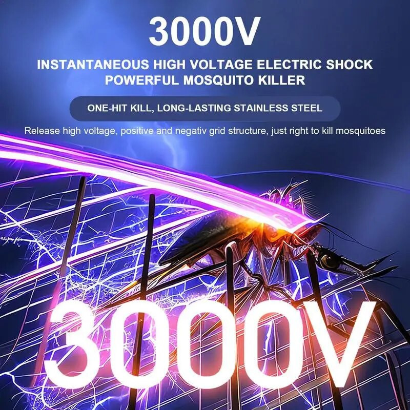 USB punjiva Flycatcher Raquete Mosquito Racket Punjiva Fly Zapper Mosquito Killer Lamp USB električni sklopivi reket