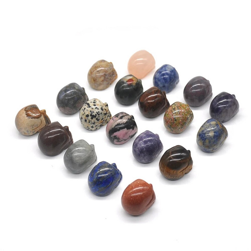 1vnt kaukolės statula Natūralus krištolinis gydomasis kvarcas jaspio nefrito vaiduoklis rankomis raižytas Helovino namų papuošimas brangakmenių dovana