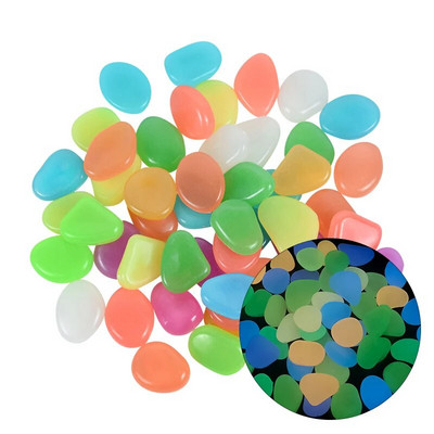 25/50 vnt. Tamsiai šviečiantys lauko akmenys Akmenukai Sodas Žuvims rezervuaras Kieme terasa Vejos takai Šviečiantys akmenukų papuošimai