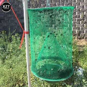 Επαναχρησιμοποιήσιμη παγίδα παρασίτων Fly Catcher Killer Cage Net Trap Pest Bug Pill for Indoor Outdoor Farms Restaurants Hanging Fly Catcher