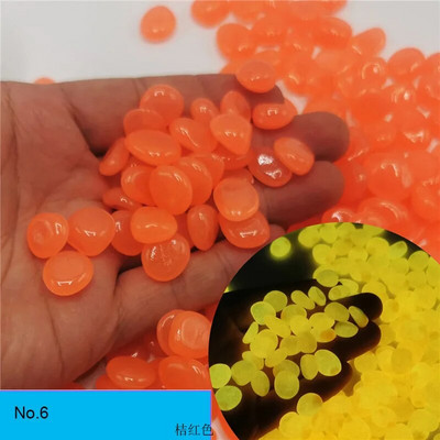 200 vnt./stal. Šviečiantys akmenukai uolų sodo papuošalai Akmens švytėjimas tamsoje sode, takams žuvų bako papuošimams