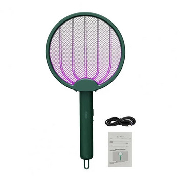 Mosquito Swatter Удобна сигурност с дупка за окачване Ракета против насекоми за домашна употреба Електрическа ловка за комари
