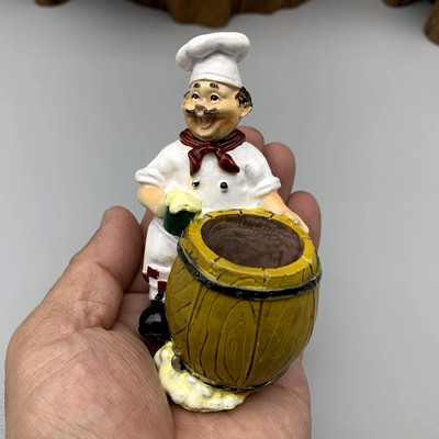 Mini figūrėlės Virėjas Vaisių šakučių saugykla „Pasidaryk pats“ rašomasis stalas Skulptūra Dekoracija Straipsniai Rankdarbiai Dovanos