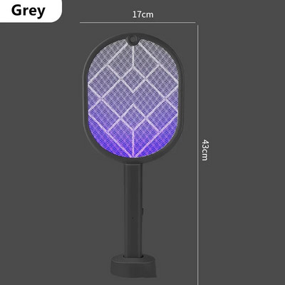 Rachetă electrică pentru insecte 2 în 1 Zapper, reîncărcabilă prin USB Swatter pentru țânțari de vară Kill Bug Zapper Killer Trap 2022 Nou