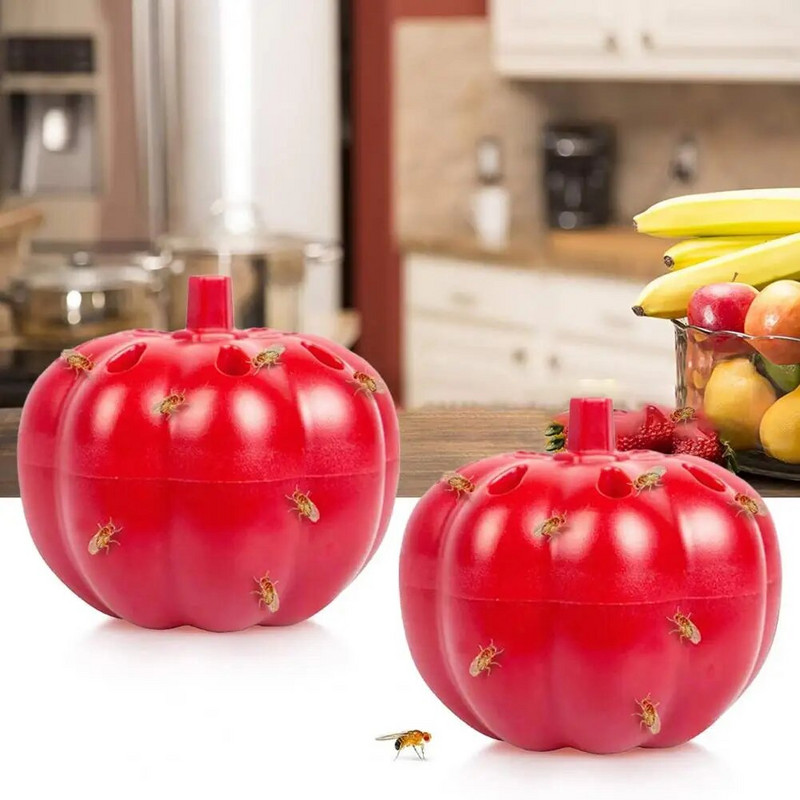 2 vnt / rinkinys Fly Gnat Trap Naudingas buitinis mini Drosophila gaudyklė, atsparus dėvėjimuisi vaisių musių gaudyklė