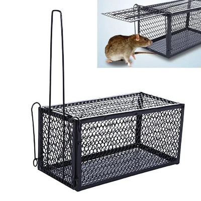 Capcană pentru șobolani de casă, complet automată, pentru a elimina șoarecii Un instrument magic pentru prinderea șoarecilor Cușcă din plasă de fier Soarecii nu pot scăpa