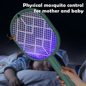 Гореща разпродажба 3000V електрически убиец на комари със синя светлина USB акумулаторен капан за унищожаване на буболечки Summer Fly Swatter Zapper Killer Trap