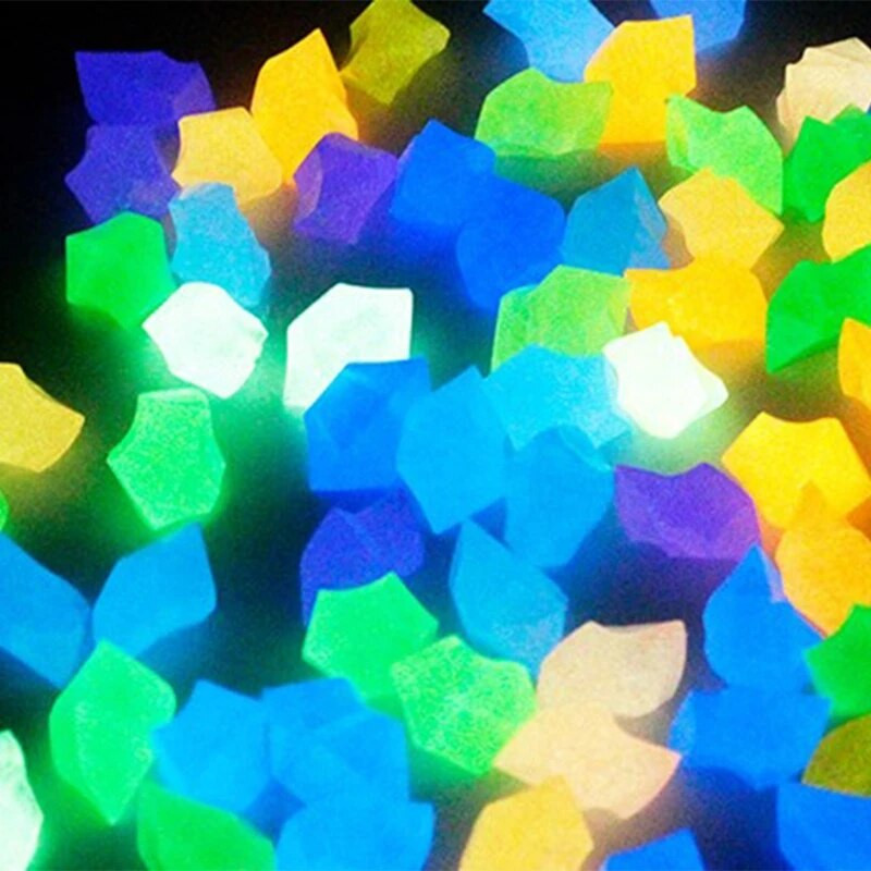 300 buc Pietrele de grădină strălucesc în întuneric Pietre luminoase DIY Decor de grădină în aer liber Livrare directă