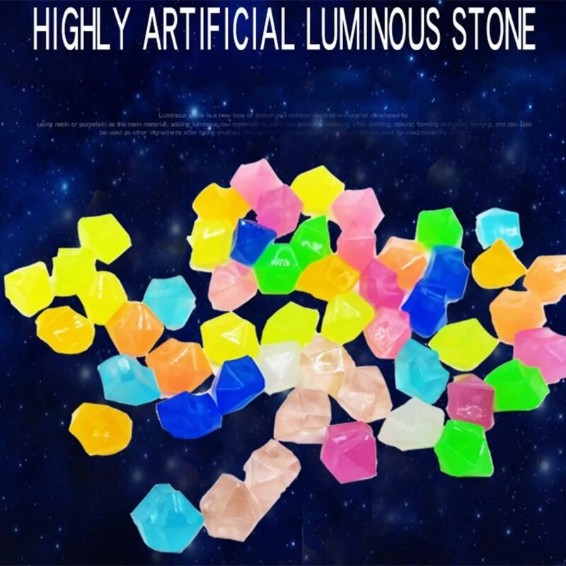 300 buc Pietrele de grădină strălucesc în întuneric Pietre luminoase DIY Decor de grădină în aer liber Livrare directă
