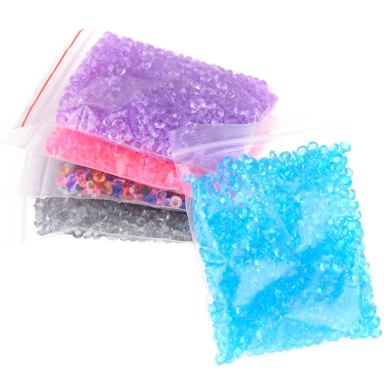 1000 de bucăți colorate de piatră de grădină de cristal DIY diamant pentru unghii husă pentru telefon Masă confetti grădină pietricele decorative vază de bijuterie de cristal fals