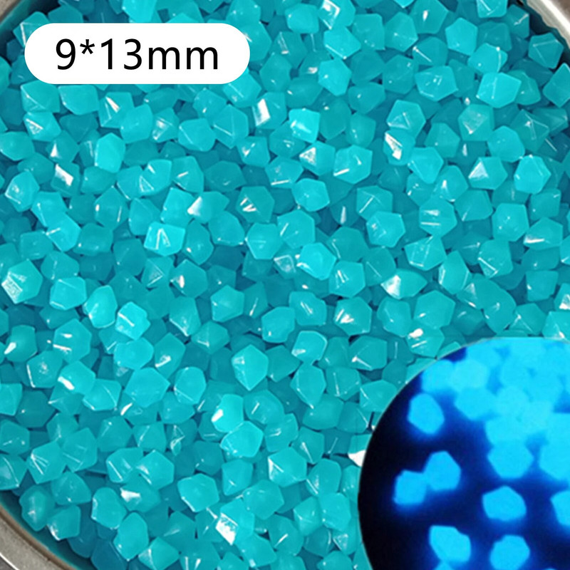 300 vnt. švytintis sode akmenukai šaligatviui sodo terasai vejai sodui terasai žuvų bako akvariumo puošmena švytintis akmuo