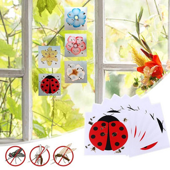 Стикер с лепило за цветя Fly Catcher Sticky Insect Trap Board Mosquito Killer Home Pest Control Tool Indoor Glass Window Flies 30Pcs
