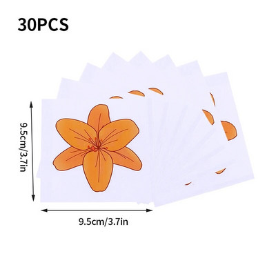 Gėlių klijų lipdukas Muselių gaudyklė Lipni vabzdžių gaudyklės lenta uodų žudikė namų kenkėjų kontrolės priemonė, vidaus stiklo lango muselės 30 vnt.