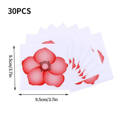 Gėlių klijų lipdukas Muselių gaudyklė Lipni vabzdžių gaudyklės lenta uodų žudikė namų kenkėjų kontrolės priemonė, vidaus stiklo lango muselės 30 vnt.