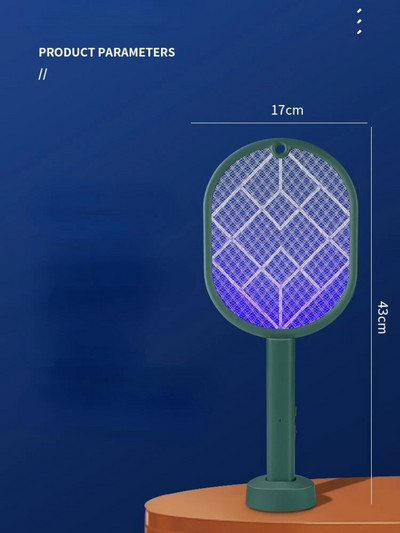 Naujas 2 viename elektrinis vabzdžių raketinis gaudiklis, USB įkraunamas vasaros uodų svaidiklis, žudantis musių vabzdžių gaudyklė