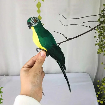 25 εκ. Τεχνητή προσομοίωση Παπαγάλος Δημιουργικό φτερό γρασίδι ειδώλιο Στολίδι Ζώο πουλί Στήριγμα κήπου Παράθυρο διακόσμηση κηπουρικής