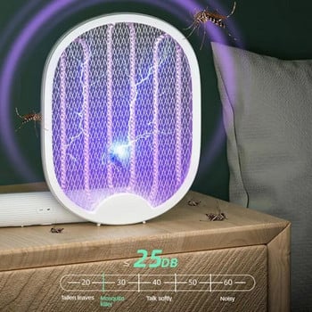 Лампа против комари Иновативна преносима лека Силен електрически удар Гръмотевична буря Удар Две в едно Лампа против комари Издръжлива и безопасна