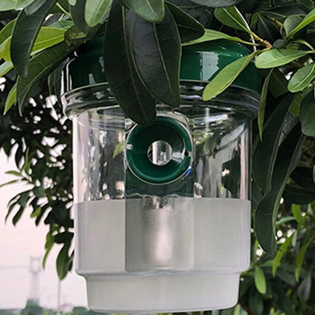 Слънчев LED градински капан за мухи Капан за насекоми Дрозофила Плодова муха Оса Нетоксични репеленти за насекоми Градински парк Капани за улов на насекоми