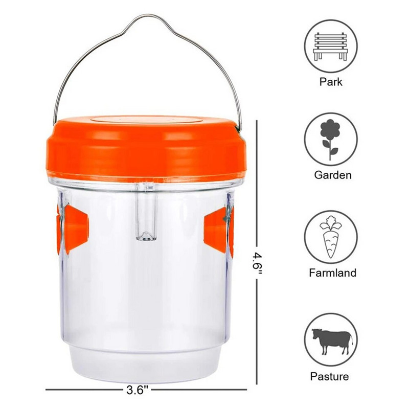 Saulės šviesos diodų sodo spąstai vabzdžių gaudyklė Drosophila vaisių musių vapsva Netoksiški vabzdžių repelentai Sodo parko vabzdžių gaudyklės