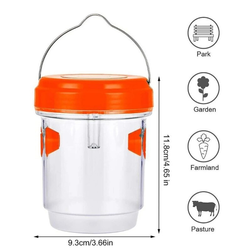 Saulės vapsvų spąstai Kabantys lauko spąstai Geltonos striukės skraidančių vabzdžių žudikai sodo ūkio reikmenims