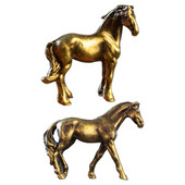 2 buc figurine drăguțe de cai de birou în miniatură Statui de cai DIY pentru decorare pentru cai de birou