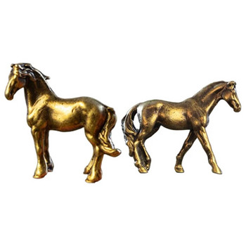 2 бр. Сладки миниатюрни настолни фигурки на коне Статуи на коне Направи си сам Декорация на настолни коне