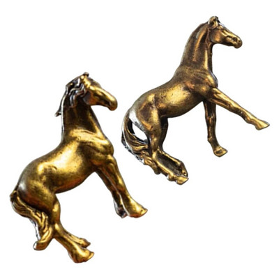 2 buc figurine drăguțe de cai de birou în miniatură Statui de cai DIY pentru decorare pentru cai de birou