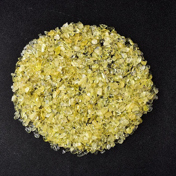 100g 4 μεγεθών Κίτρινο φυσικό μικτό κρύσταλλο χαλαζία Stone Rock Χαλίκι Δείγμα Δεξαμενής Διακόσμηση Φυσικών λίθων και ορυκτών