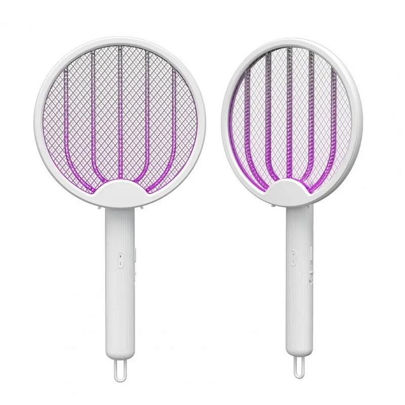 Patogi vabzdžių raketė aukštos įtampos tinklelio musių gaudyklė, ilgai veikianti baterijos veikimo trukmė patalpose, lauke skirta uodų gaudyklės raketė