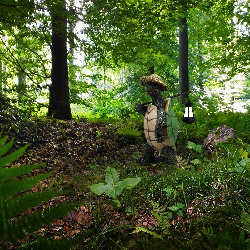 Kip kornjače od smole Putujuća kornjača Ukrasi od smole Kornjača vila Kreativni poklon Rukotvorine Ukrasi od smole Dekoracija kućnog vrta