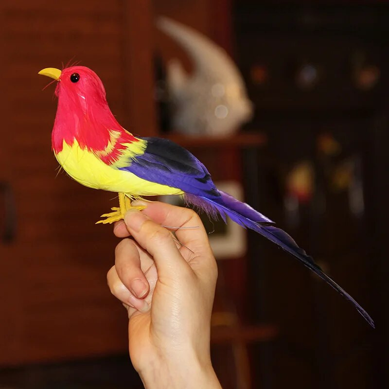 Dirbtinės putplasčio plunksnos modeliavimas paukščių „pasidaryk pats“ vakarėlio amatai Ornamento rekvizitai Namų sodo vestuvių dekoravimas